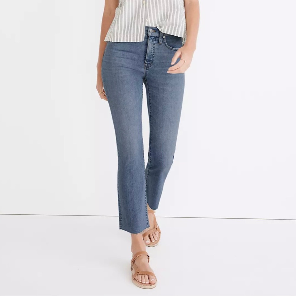 Worn once- MADEWELL jeans- cali demi boot. Size 27.